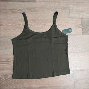 Wild Fable Womens Olive Green Scoopneck Tank Top Cami XXL